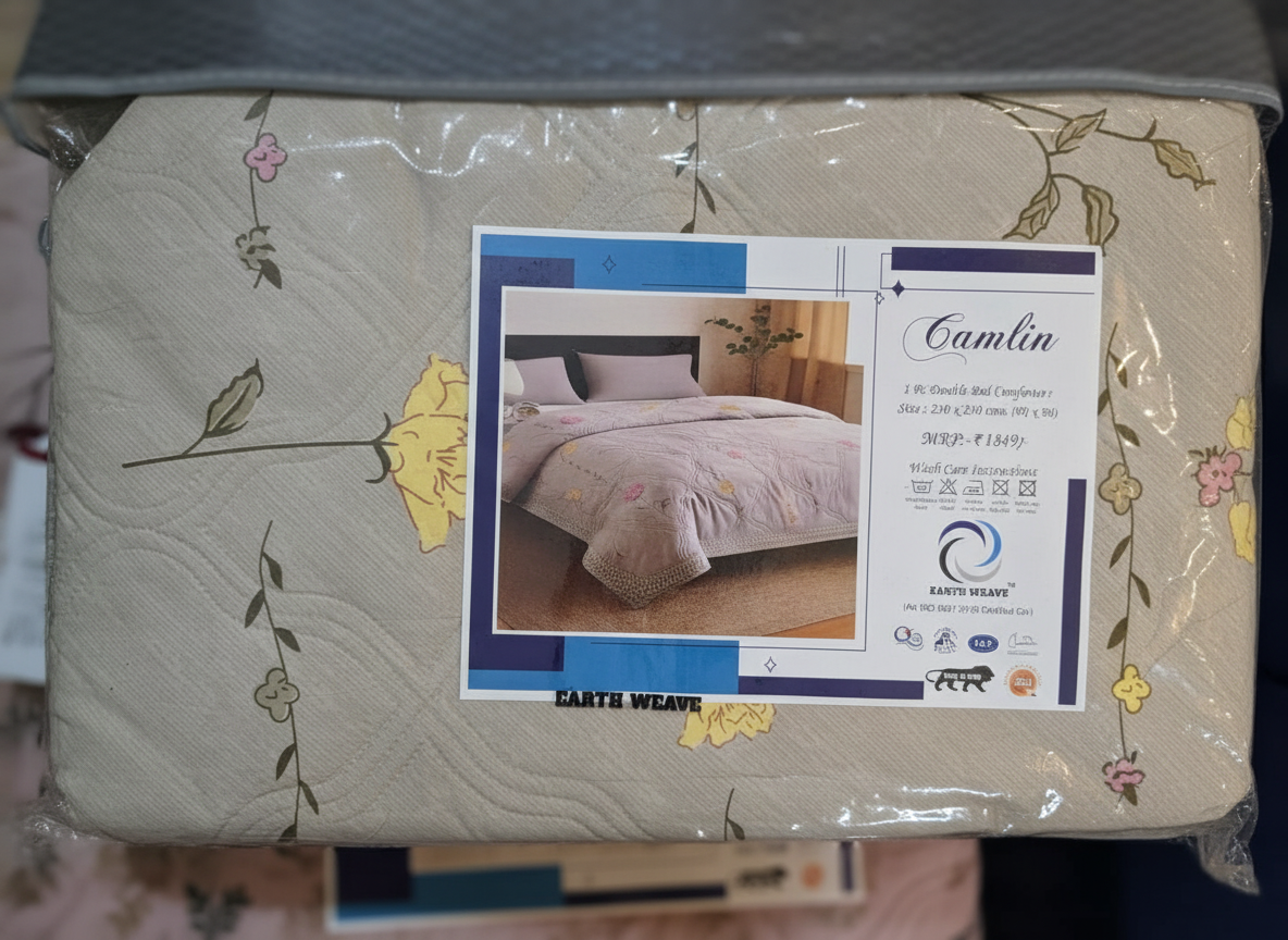 Camlin Reversible Comforter Beige